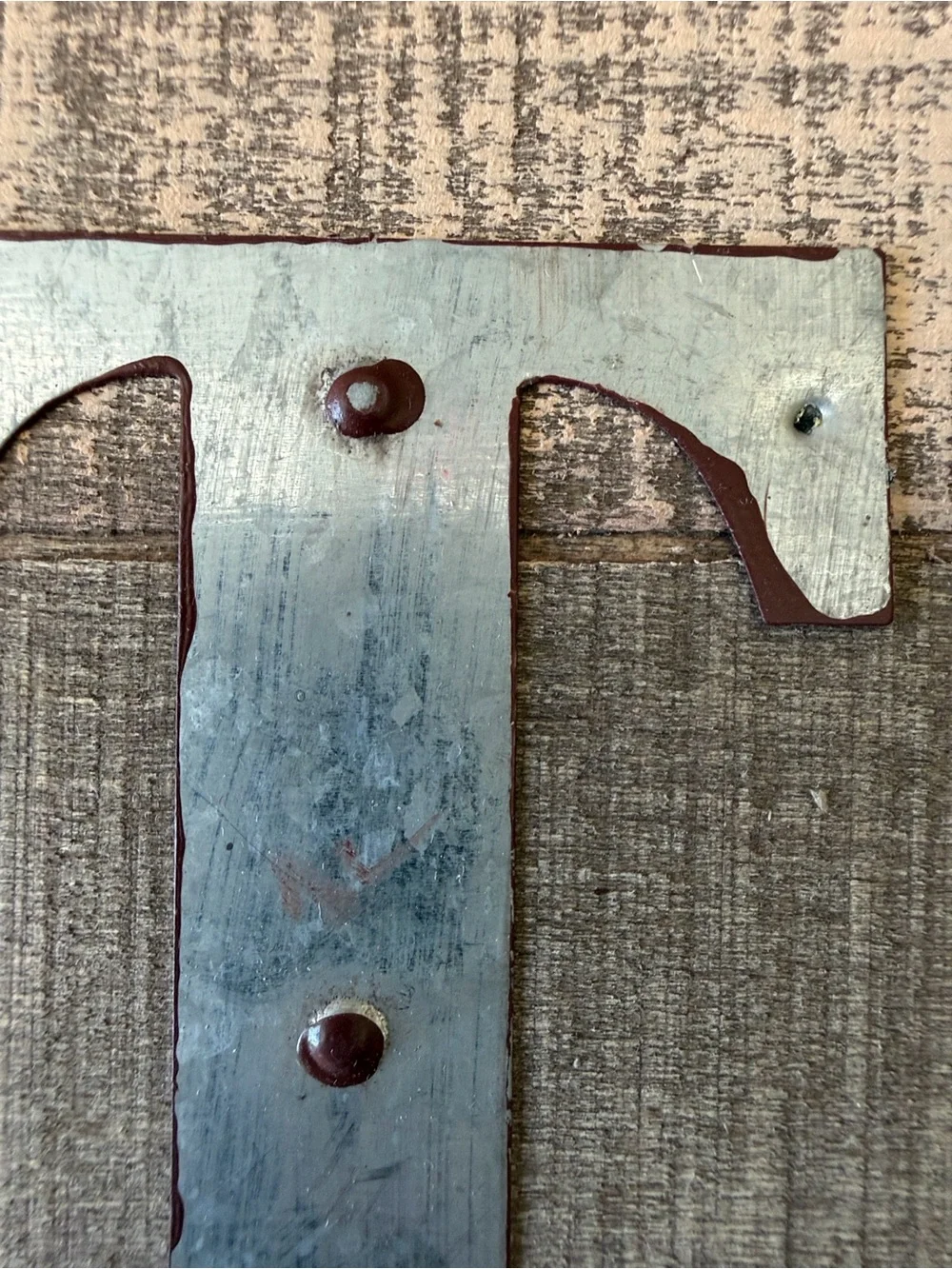 Rustic 'EASTER' Wall Sign in Distressed tan, silver , brown red and brown